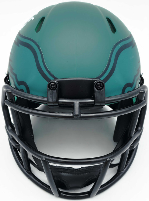 Donovan McNabb Autographed Philadelphia Eagles Rave Green Mini Helmet Beckett BAS Witness