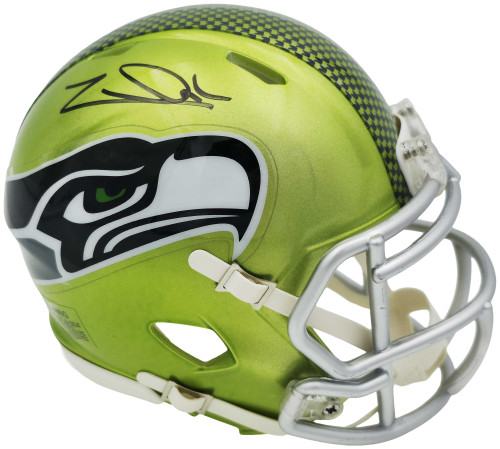 Zach Charbonnet Autographed Seattle Seahawks Flash Green Speed Mini Helmet MCS Holo
