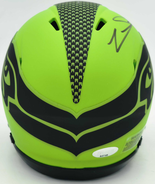 Zach Charbonnet Autographed Seattle Seahawks Rave Green Speed Mini Helmet MCS Holo