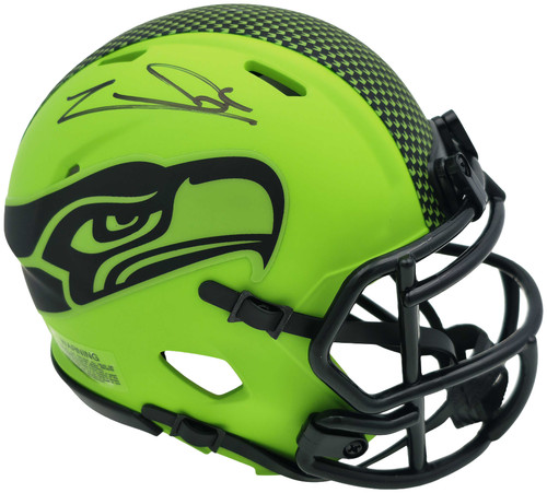 Zach Charbonnet Autographed Seattle Seahawks Rave Green Speed Mini Helmet MCS Holo
