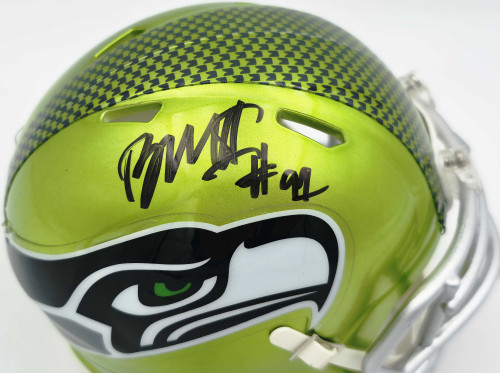Byron Murphy II Autographed Seattle Seahawks Flash Green Speed Mini Helmet MCS Holo