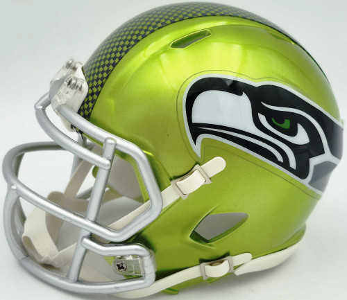 Byron Murphy II Autographed Seattle Seahawks Flash Green Speed Mini Helmet MCS Holo