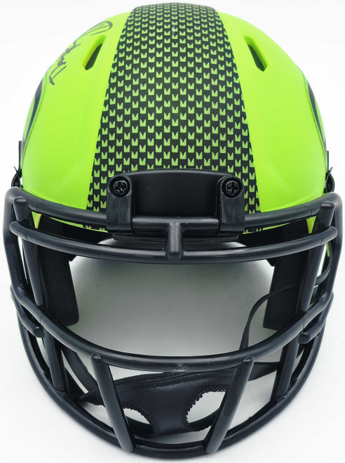 Byron Murphy II Autographed Seattle Seahawks Rave Green Speed Mini Helmet MCS Holo