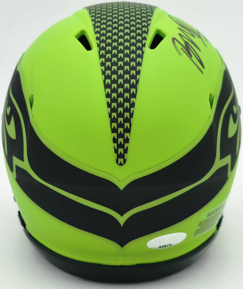 Byron Murphy II Autographed Seattle Seahawks Rave Green Speed Mini Helmet MCS Holo
