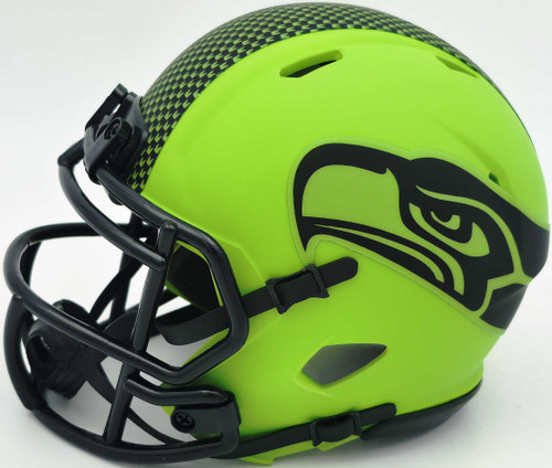 Byron Murphy II Autographed Seattle Seahawks Rave Green Speed Mini Helmet MCS Holo