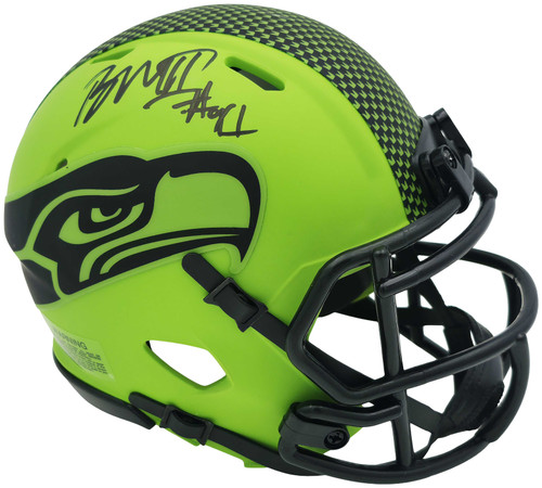 Byron Murphy II Autographed Seattle Seahawks Rave Green Speed Mini Helmet MCS Holo