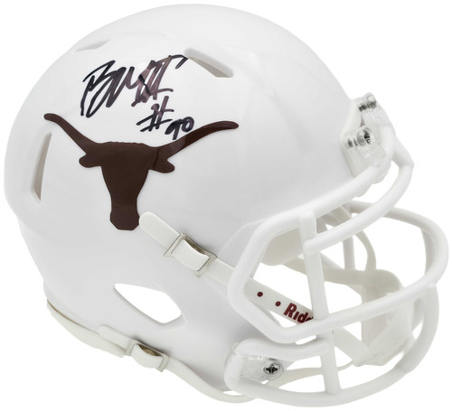 Byron Murphy II Autographed Texas Longhorns White Speed Mini Helmet MCS Holo