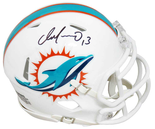 Dan Marino Signed Miami Dolphins Riddell Speed Mini Helmet - Schwartz Authenticated