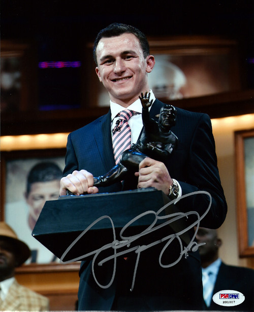 Johnny Manziel Autographed Texas A&M 10 Inscription 16x20 Football