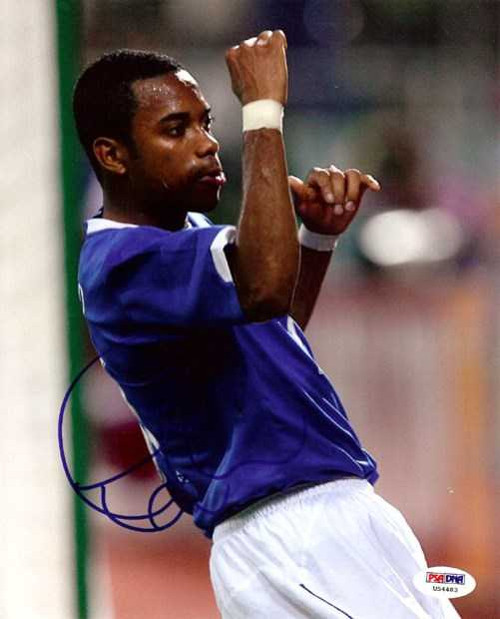 Robinho Autographed 8x10 Photo Brazil PSA/DNA #U54483