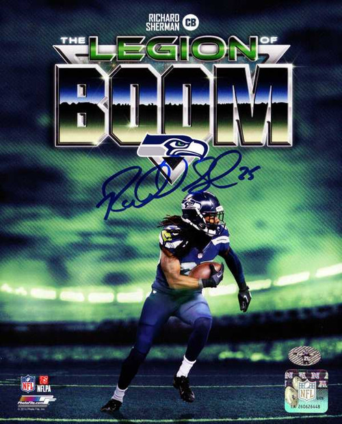 Richard Sherman Autographed 8x10 Photo Seattle Seahawks