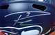 Russell Wilson Autographed Seattle Seahawks Speed Full Size Helmet In Silver - Russell Wilson COA