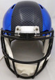 Russell Wilson Autographed Seattle Seahawks Blue Chrome Speed Full Size Replica Helmet In Green RW Holo