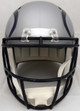 Russell Wilson Autographed Seattle Seahawks Gray AMP Full Size Speed Helmet In Blue RW Holo