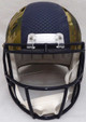 Russell Wilson Autographed Seattle Seahawks Camo Full Size Speed Helmet RW Holo & Beckett BAS
