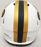 Drew Brees Autographed New Orleans Saints Lunar Eclipse White Full Size Replica Speed Helmet Beckett BAS Stock #193498