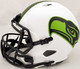 Russell Wilson Autographed Seattle Seahawks White Lunar Eclipse Full Size Speed Helmet RW Holo & Beckett BAS Stock #194002