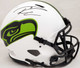 Russell Wilson Autographed Seattle Seahawks White Lunar Eclipse Full Size Authentic Speed Helmet RW Holo & Beckett BAS Stock #194030