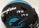 Mercury Morris Autographed Miami Dolphins Eclipse Black Speed Mini Helmet "1972 17-0" Beckett BAS QR Stock #194067