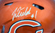 Justin Fields Autographed Chicago Bears Flash Orange Full Size Authentic Speed Helmet Beckett BAS QR
