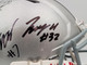 C.J. CJ Stroud, Jaxon Smith-Njigba & TreVeyon Henderson Autographed Ohio State Buckeyes Silver Full Size Authentic Speed Helmet Beckett BAS QR Stock #203469