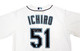 Seattle Mariners Ichiro Suzuki Autographed White Nike Jersey Size L "#51" IS Holo Stock #209041