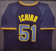 Orix Blue Wave Ichiro Suzuki Autographed Framed Navy Jersey IS Holo