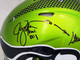 Steve Largent & Jim Zorn Autographed Seattle Seahawks Flash Green Full Size Authentic Speed Helmet "TD Seahawks!" MCS Holo Stock #210448