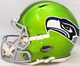 Steve Largent Autographed Seattle Seahawks Flash Green Full Size Authentic Speed Helmet "HOF 95" MCS Holo Stock #210459