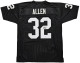 Oakland Raiders Marcus Allen Autographed Black Jersey Beckett BAS Witness