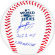 Framber Valdez Autographed Official 2022 World Series MLB Baseball Houston Astros "2022 WS Champions" Beckett BAS Witness Stock #215402