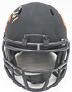 Justin Fields Autographed Chicago Bears Eclipse Black Speed Mini Helmet Beckett BAS QR