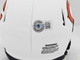 Justin Fields Autographed Chicago Bears Lunar Eclipse White Speed Mini Helmet Beckett BAS QR