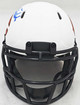 Justin Fields Autographed Chicago Bears Lunar Eclipse White Speed Mini Helmet Beckett BAS QR