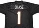 Cincinnati Bengals Ja'Marr Chase Autographed Black Jersey Beckett BAS Witness