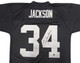 Oakland Raiders Bo Jackson Autographed Black Authentic Mitchell & Ness 1988 Throwback Jersey Size L Beckett BAS Witness Stock #230007