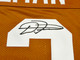 Texas Longhorns D'Onta Foreman Autographed Orange Jersey Beckett BAS Witness Stock #229534