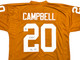 Texas Longhorns Earl Campbell Autographed Orange Jersey "HT 77" JSA Stock #228966