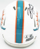 Jason Taylor Autographed Miami Dolphins White Speed Mini Helmet Beckett BAS Witness Stock #228817