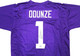 Washington Huskies Rome Odunze Autographed Purple Jersey Beckett BAS Witness Stock #227331