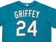 Seattle Mariners Ken Griffey Jr. Autographed Teal Nike Jersey Size L "HOF 16" Beckett BAS Witness Stock #230148
