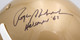 Roger Staubach "Heisman 63" & Joe Bellino "Heisman 1960" Autographed Gold Schutt Full Size Replica Helmet Navy Midshipmen JSA #WP92799