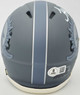 Tyreek Hill Autographed Miami Dolphins Slate Gray Speed Mini Helmet Beckett BAS Witness
