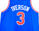 Philadelphia 76ers Allen Iverson Autographed Blue Jersey Beckett BAS Witness Stock #233364