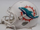 Raheem Mosert Autographed White Speed Mini Helmet Miami Dolphins Beckett BAS QR #1W038670