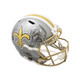 Drew Brees Autographed Saints Flash Replica Full-Size Football Helmet - BAS COA