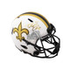 Drew Brees Autographed Saints Lunar Eclipse Authentic Full-Size Football Helmet - BAS COA