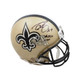 Drew Brees SB XLIV MVP Autographed New Orleans Saints Authentic Full-Size Football Helmet - BAS COA