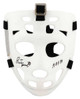 Bernie Parent Signed White With Black Straps Throwback Hockey Goalie Mask w/HOF'84 - Schwartz Authenticated