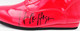 Hulk Hogan Autographed Red Left Foot Boot Shoes WWE JSA Stock #237076